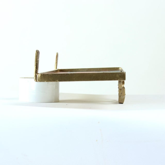 Metal Wall Shelf with Ceramic Tiles by Ditta Abrhamova, 1960s For Sale - Image 7 of 13