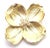 Contemporary 1980s Tiffany & Co. Dogwood Yellow Gold Diamond Pin Brooch Pendant For Sale - Image 3 of 10