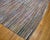 1930s Multicolor Stripe Geometric Antique American Hooked Rug 5'5" X 8'7" Hand Knotted Wool Carpet For Sale - Image 4 of 6