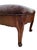 Chestnut 19th-Century French Carved Mahogany and Mohair Bench For Sale - Image 8 of 12