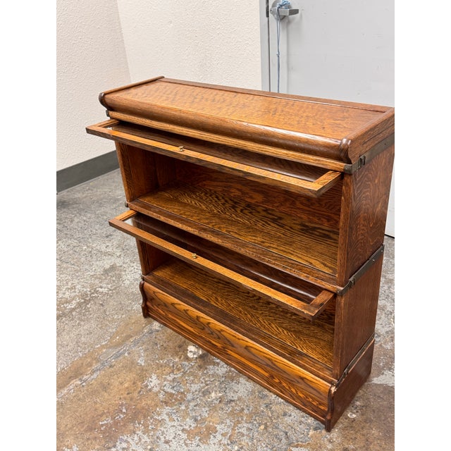 1930s Globe-Wernicke Two Stack Barrister Bookcase, Circa 1930's For Sale - Image 5 of 12