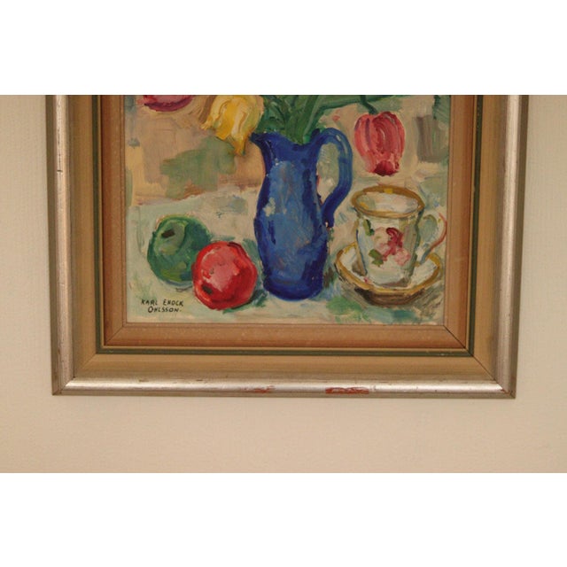 Karl Enoch Ohlsson, Tea, 1950s, Oil on Panel, Framed For Sale - Image 11 of 18