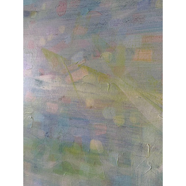 Textile Large Abstract Landscape Painting by Gavin Mc Groggan – Original Signed Acrylic on Canvas, 30” X 40” For Sale - Image 7 of 10
