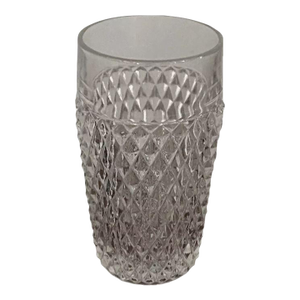 Mid 20th Century Indiana Glass Diamond Point Hobnail Clear Tumbler