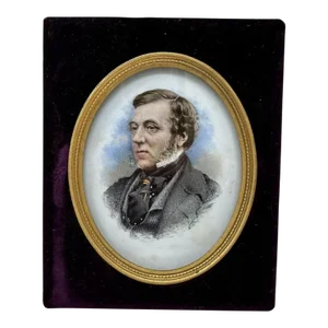 Miniature Portrait Watercolor by Arthur James Melhuish Thomas Nettleship Staley