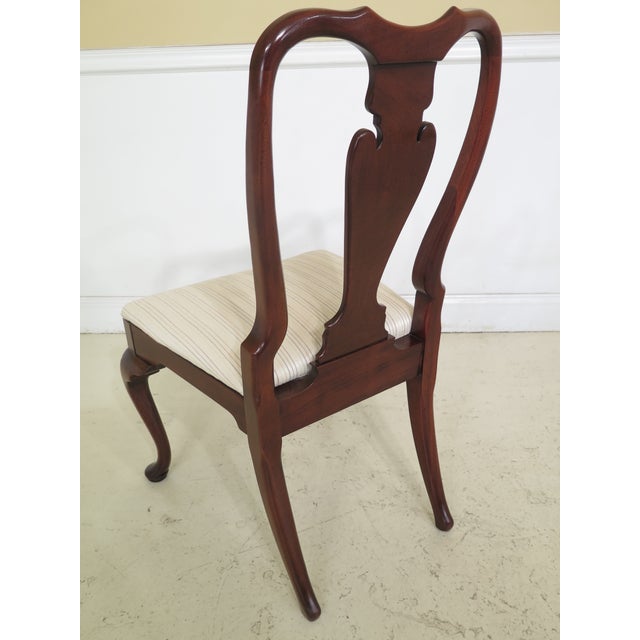 1990s Vintage Hickory Chair Co Style Mahogany Dining Room Chairs Set