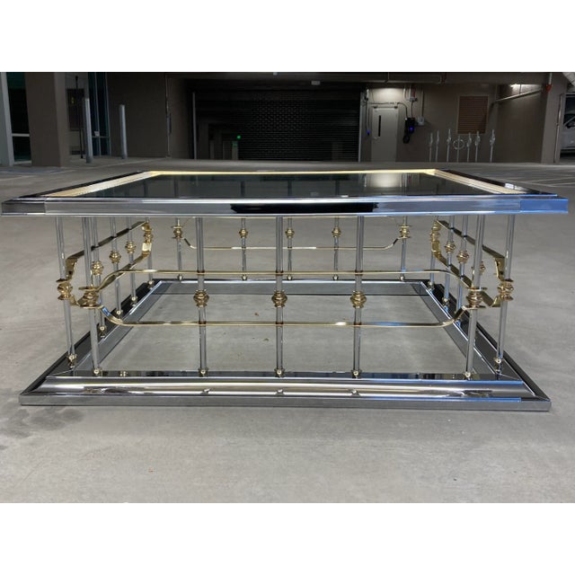 Mid 20th Century Fireplace Fender Coffee Table in Mastercraft For Sale - Image 5 of 12