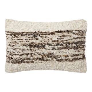 Amber Lewis x Loloi Joan Ivory / Tobacco 13'' x 21'' Cover with Poly Pillow For Sale