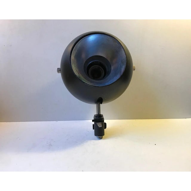 Black Ball Wall Sconce from Louis Poulsen, Denmark, 1970s For Sale - Image 3 of 9
