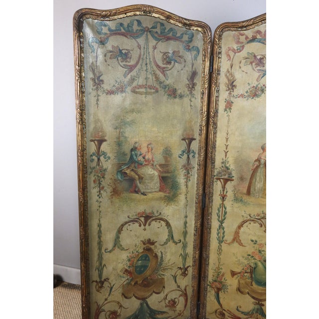 Gold Late 18th Century Louis XVI Screen For Sale - Image 8 of 16
