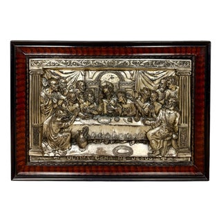 Relief of the Last Supper, Mid-20th Century, Framed For Sale
