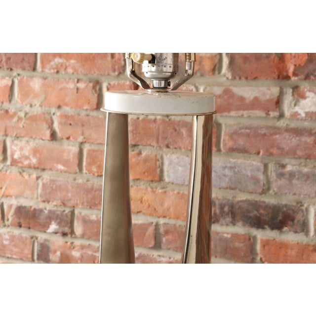 Mid-Century American Modern Chrome Hairpin / Wishbone Table Lamp by Laurel For Sale - Image 10 of 18
