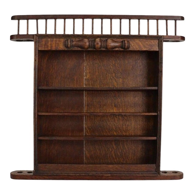 Antique Oak Display Rack C1910 For Sale