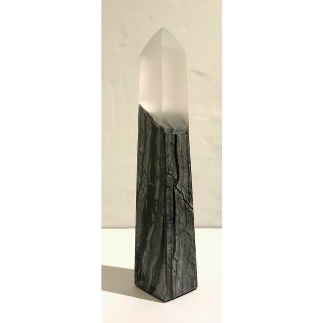 John Richards Modern Black Stone Obelisk For Sale - Image 4 of 4