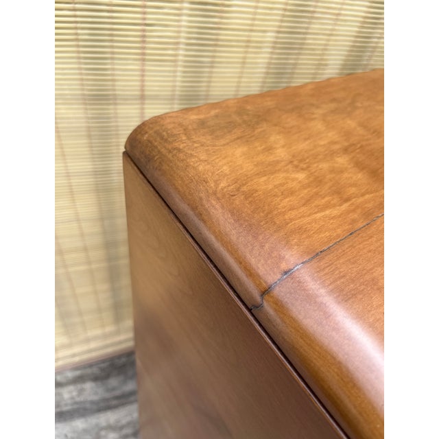 Refinished Mid Century Modern Five-Drawer Highboy Dresser by Heywood Wakefield Circa 1950s For Sale - Image 15 of 18