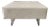 Large Boucle Clad Ottoman by Vladimir Kagan, Lucite Legs For Sale