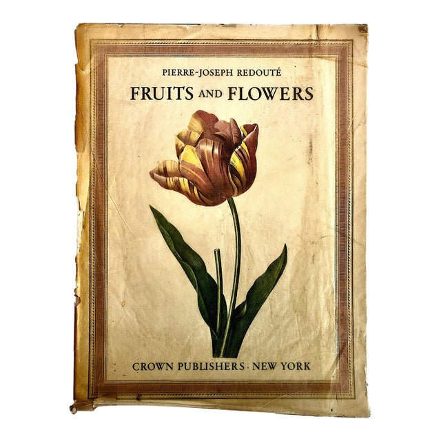 Folio Book of Pierre-Joseph Redouté’s “Fruits and Flowers” by Eva Mannering For Sale