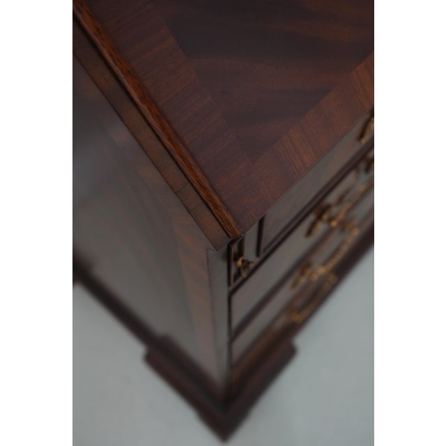 Maitland-Smith Mahogany Chippendale Style Secretary Desk For Sale - Image 13 of 18