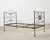 French 19th C. French Napoleon III Empire Wrought Iron Bronze Daybed For Sale - Image 3 of 16