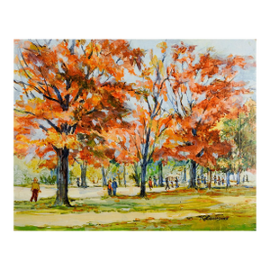 Mid 20th Century Autumn at Hermitage Park Painting