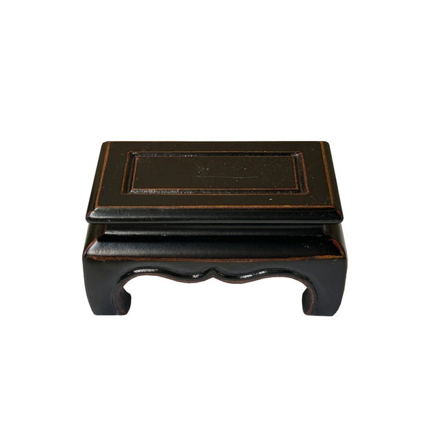 4.5" Black Claw Legs Rectangular Display Stand Riser Easel For Sale In San Francisco - Image 6 of 6