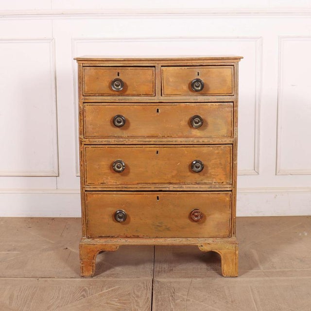 Narrow Painted Chest of Drawers For Sale - Image 10 of 10