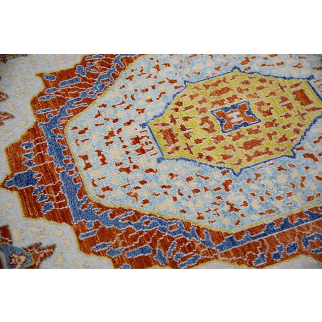 Oriental Hand Knotted Rug Turkish Antique Look Oushak 6'4" x 8'10" Explore a curated collection of hallway runners, wool...