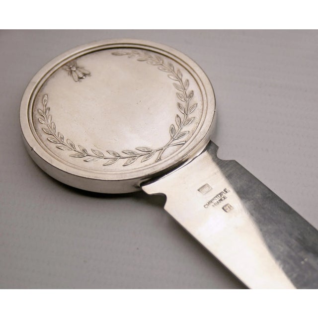 1970s Silvered Napoleon Emperor Letter Opener by Christofle For Sale - Image 6 of 12