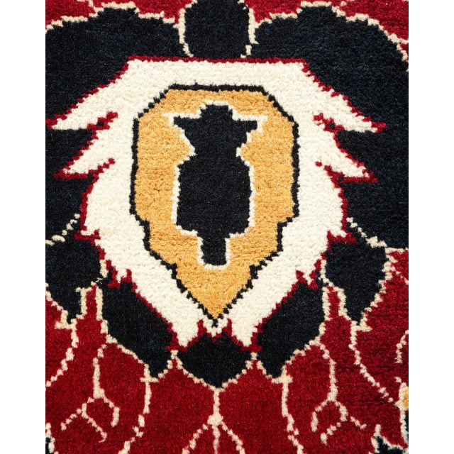 Traditional Mogul, One-of-a-Kind Hand-Knotted Area Rug in Black, 9' 1" x 12' 1" For Sale - Image 3 of 8