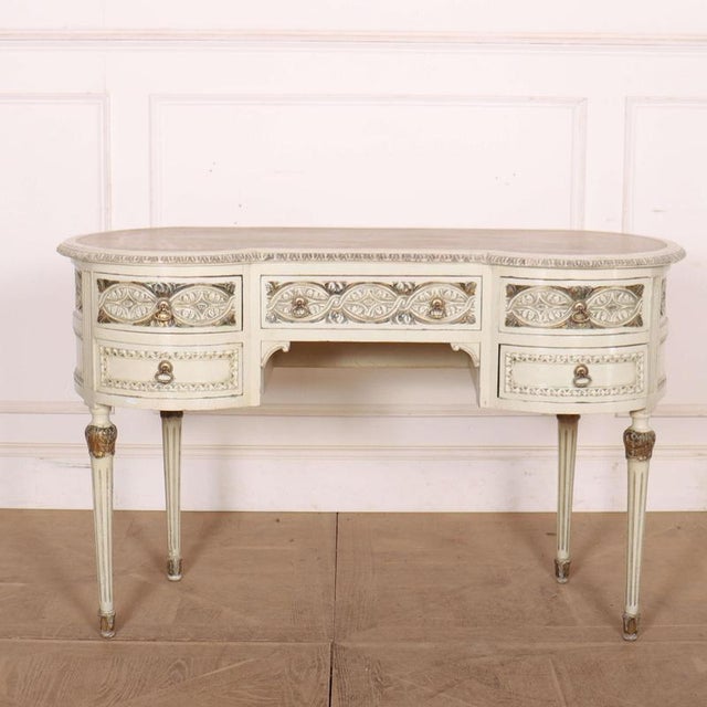 English Painted Desk in Pine For Sale - Image 11 of 11