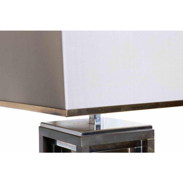 1970s Vintage Metal Table Lamp, Italy, 1970s For Sale - Image 5 of 8