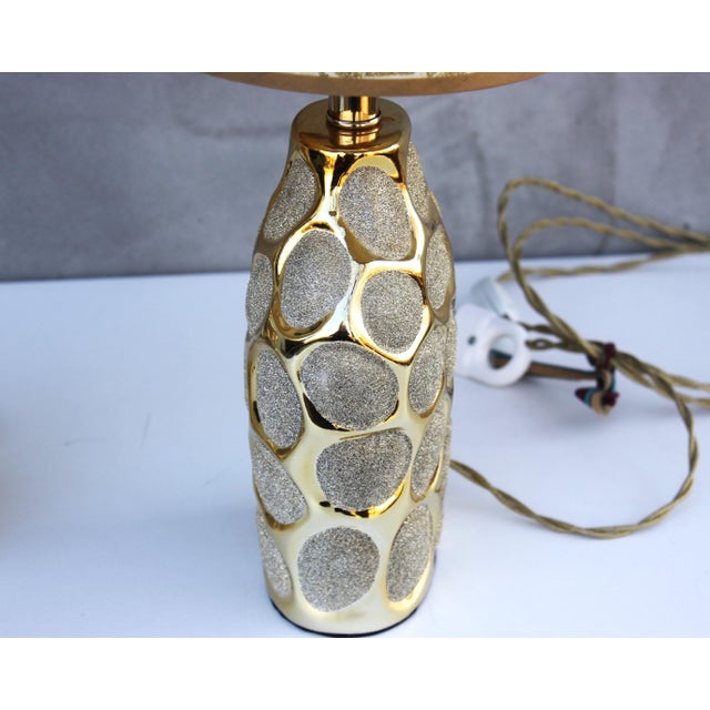 Hollywood Regency Italian Table Lampos, Set of 2 For Sale - Image 9 of 10