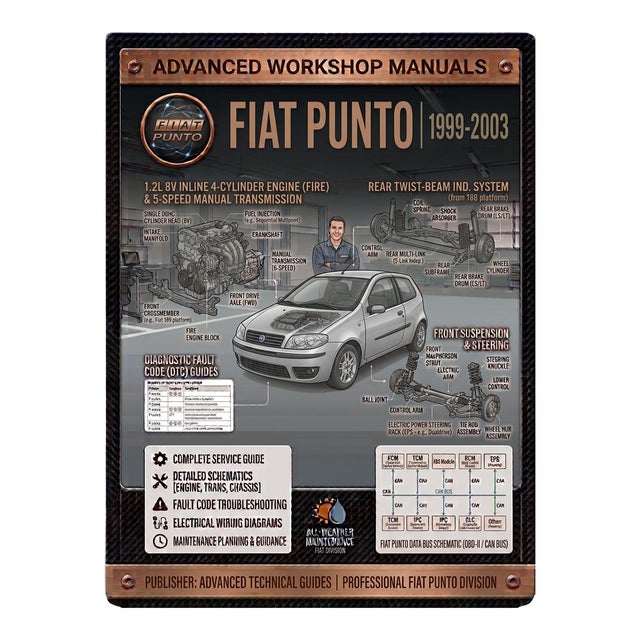 Fiat Punto 1999-2003, Car Repair Manual, Workshop Guide Book For Sale