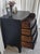 Black Black Vintage Chest of Drawers, Distressed For Sale - Image 8 of 11