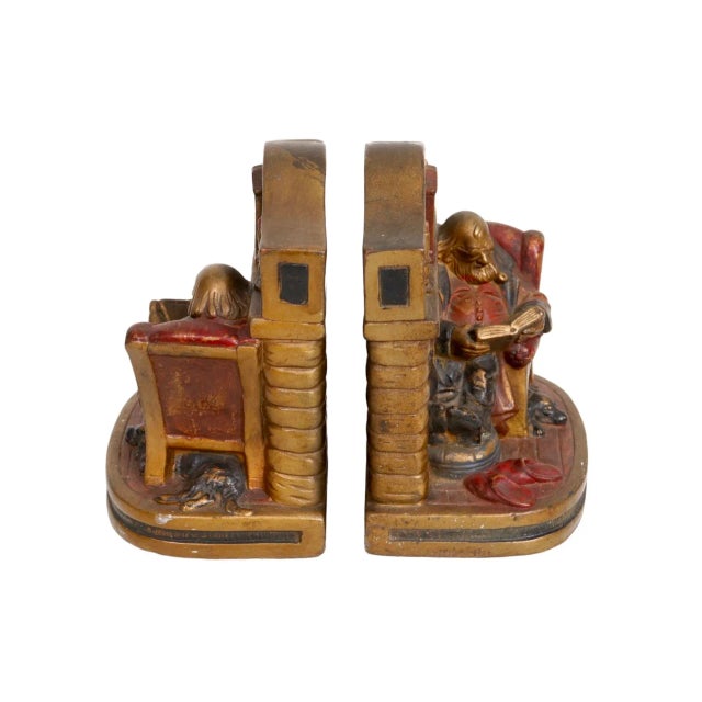 American "Grand Dad" Bronze Bookends - a Pair For Sale - Image 3 of 8