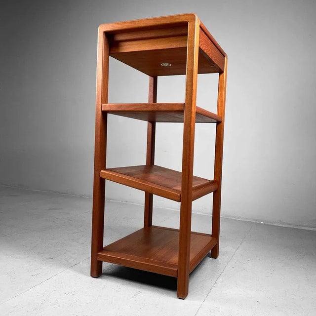 A solid wood display rack with drawer from Salling Stolefabrik Denmark. This rack looks good with books, magazines and a...