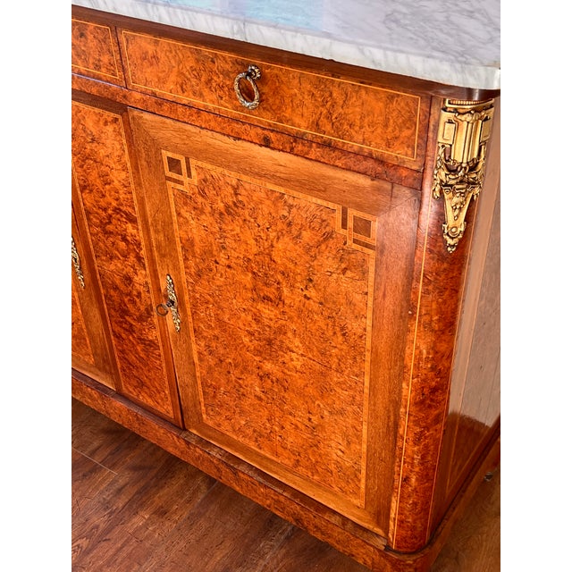 Late 19th Century French Louis XVI Style Ormolu (Gilded Bronze Mounts) Server/ Sideboard For Sale - Image 12 of 18