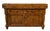 French 19th Century butcher table. Featuring a solid wood top, two drawers, and two cabinet doors with original metal...