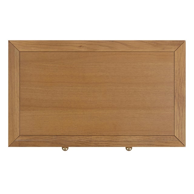 Wood Nora 25 in. W Rectangular Wood 3 Drawer Nightstand, Light Natural For Sale - Image 7 of 8