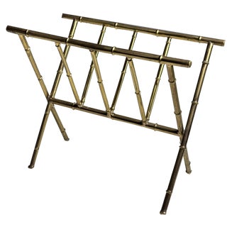 Faux Bamboo Magazine Rack For Sale