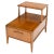 Henredon Solid Walnut Sculptural Two Tier One Drawer Step Side Table For Sale - Image 13 of 13
