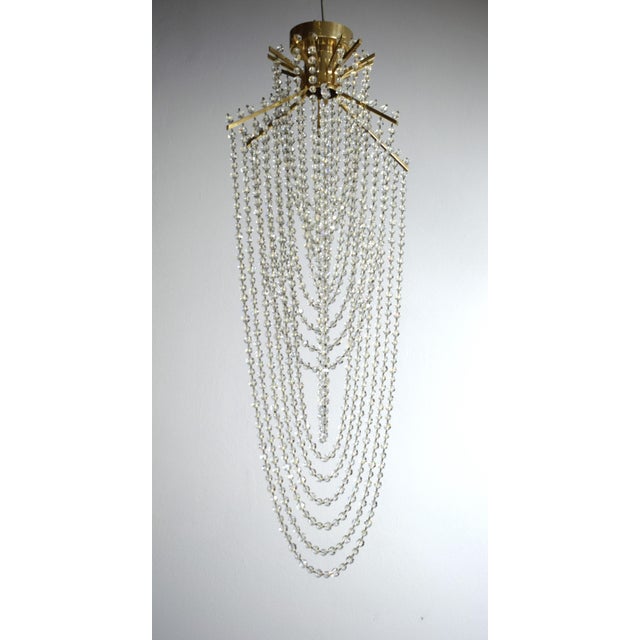 Cascade Swarovski Crystal Lamp, 1970s For Sale - Image 4 of 6