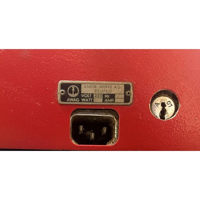 Vintage Red Cash Register from Anker, Germany, 1950s For Sale - Image 11 of 12