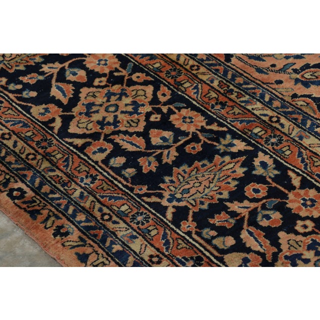 Rug & Kilim Antique Oversized Sarouk Persian Rug in Pink With Floral Patterns | Rug & Kilim For Sale - Image 4 of 10
