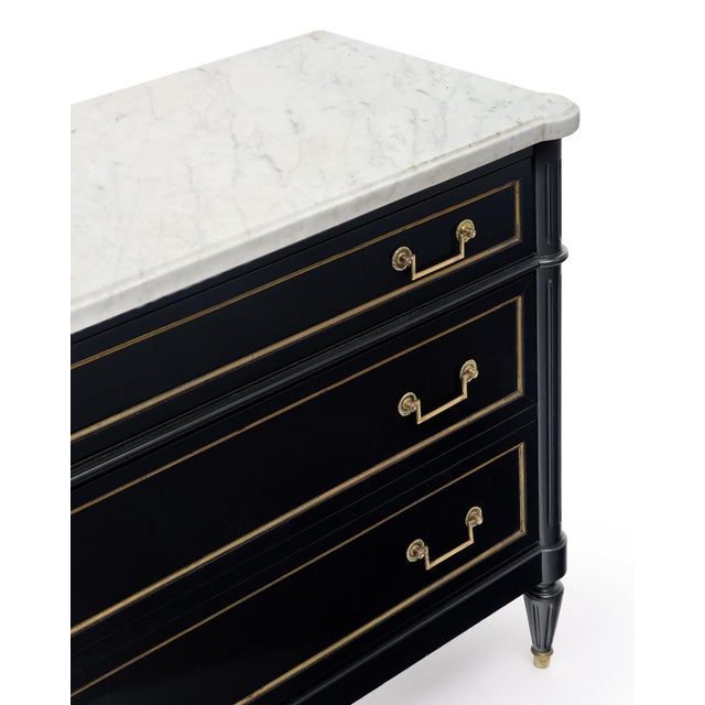 Louis XVI Style Ebonized Chest For Sale In Austin - Image 6 of 9