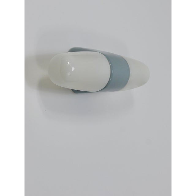 Bauhaus Bauhaus Gray Sconce Double Wall Light by Wilhelm Wagenfeld attributed to Linder, Germany, 1950s For Sale - Image 3 of 17