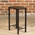 Metal Leather Louis Vuitton Top Small Side Table with Custom Metal Base and Stretchers For Sale - Image 7 of 12