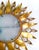 Gold Large Spanish Crown Sunburst Fixture in Gilt Metal and Frost Glass, 1950 For Sale - Image 8 of 10