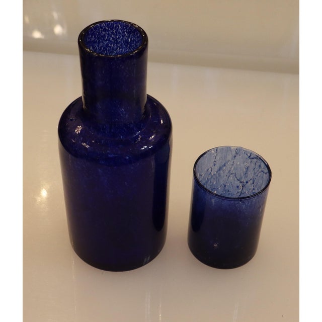 1960s Murano Blown Glass Millebolle Bottle from Manifattura Di Murano, 1960s, Set of 2 For Sale - Image 5 of 13