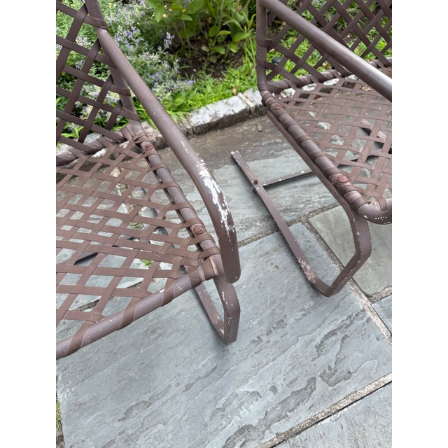 Metal Vintage Brown Jordan Tamiami Patio Set, 7 Pieces For Sale - Image 7 of 12